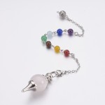 Rose Quartz Chakra Ball Pendulum / Bracelet